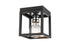 Z-Lite Kube 1 Light Flush Mount in Bronze + Olde Brass Finish Model: 480F1-BRZ-OBR
