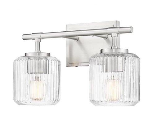 Z-Lite Landon 2 Light Vanity in Brushed Nickel Finish Model: 7515-2V-BN