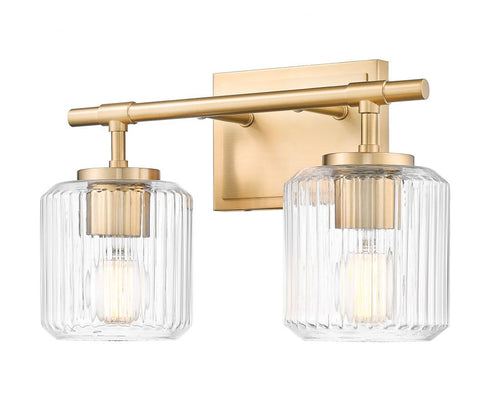Z-Lite Landon 2 Light Vanity in Brushed Nickel Finish Model: 7515-2V-BN