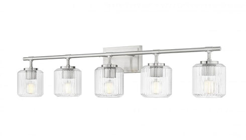 Z-Lite Landon 5 Light Vanity in Brushed Nickel Finish Model: 7515-5V-BN