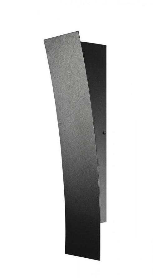 Z-Lite Landrum 1 Light Outdoor Wall Light in Black Finish Model: 581M-BK-LED