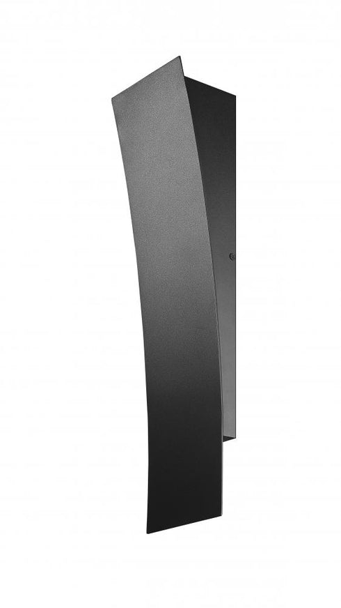 Z-Lite Landrum 1 Light Outdoor Wall Light in Black Finish Model: 581M-BK-LED