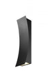 Z-Lite Landrum 2 Light Outdoor Wall Light in Black Finish Model: 582M-BK-LED