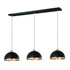 Z-Lite Landry 3 Light Pendant in Matte Black + Brushed Nickel Finish Model: 1004P14-3L-MB-BN