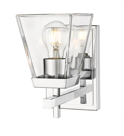 Z-Lite Lauren 1 Light Wall Sconce in Brushed Nickel Finish Model: 819-1S-BN