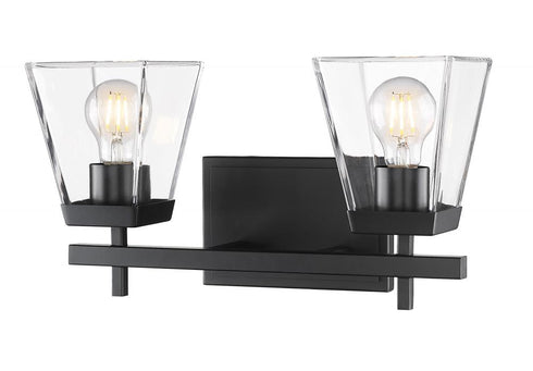 Z-Lite Lauren 2 Light Vanity in Brushed Nickel Finish Model: 819-2V-BN