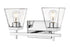 Z-Lite Lauren 2 Light Vanity in Brushed Nickel Finish Model: 819-2V-BN
