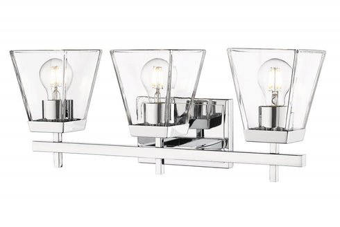 Z-Lite Lauren 3 Light Vanity in Brushed Nickel Finish Model: 819-3V-BN