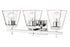 Z-Lite Lauren 3 Light Vanity in Brushed Nickel Finish Model: 819-3V-BN