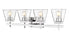 Z-Lite Lauren 4 Light Vanity in Brushed Nickel Finish Model: 819-4V-BN