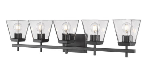 Z-Lite Lauren 5 Light Vanity in Brushed Nickel Finish Model: 819-5V-BN