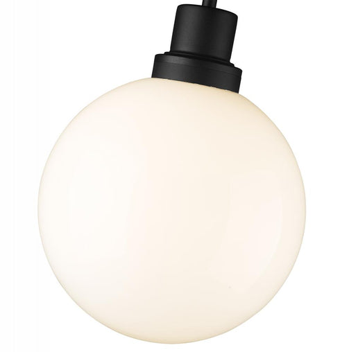 Z-Lite Laurent 1 Light Outdoor Pendant in Black Finish Model: 597P12-BK