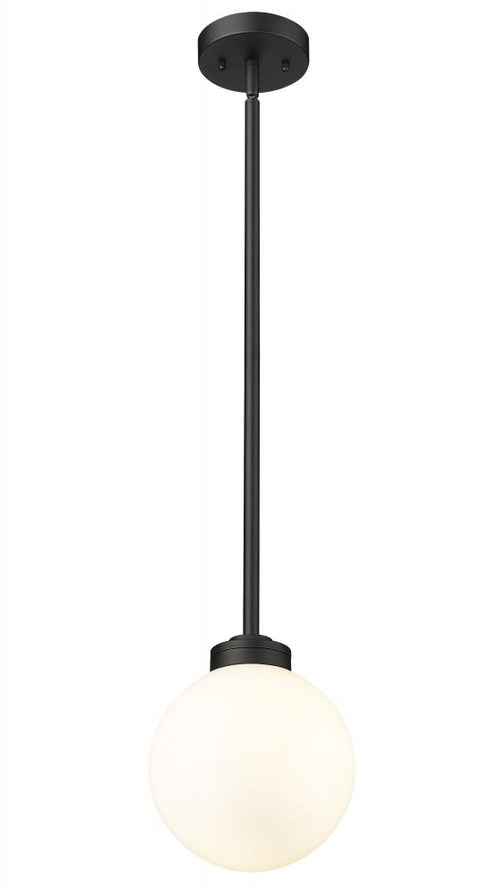 Z-Lite Laurent 1 Light Outdoor Pendant in Black Finish Model: 597P8-BK