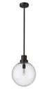 Z-Lite Laurent 1 Light Outdoor Pendant in Black Finish Model: 599P12-BK