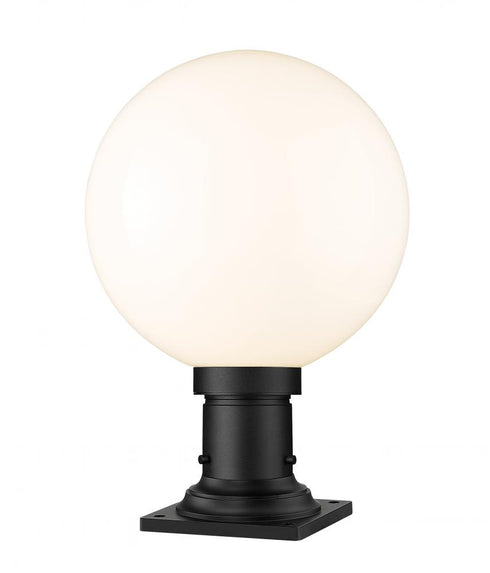 Z-Lite Laurent 1 Light Outdoor Pier Mounted Fixture in Black Finish Model: 597PHB-533PM-BK