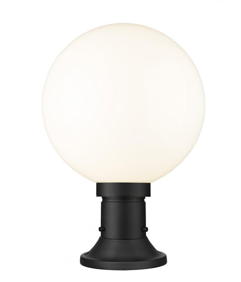 Z-Lite Laurent 1 Light Outdoor Pier Mounted Fixture in Black Finish Model: 597PHB-553PM-BK