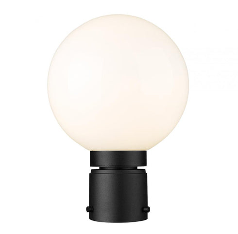 Z-Lite Laurent 1 Light Outdoor Post Mount Fixture in Black Finish Model: 597PHM-BK