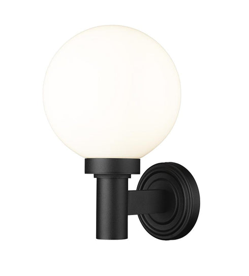 Z-Lite Laurent 1 Light Outdoor Wall Light in Black Finish Model: 597M-BK