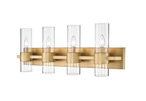 Z-Lite Lawson 4 Light Vanity in Brushed Nickel Finish Model: 343-4V-BN