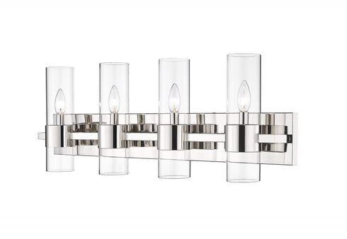 Z-Lite Lawson 4 Light Vanity in Brushed Nickel Finish Model: 343-4V-BN