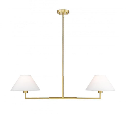 Z-Lite Leila 2 Light Chandelier in Brushed Nickel Finish Model: 744-42L-BN
