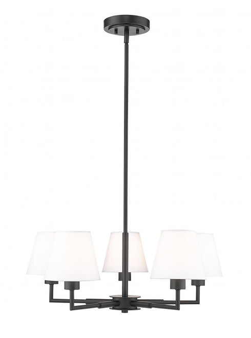 Z-Lite Leila 5 Light Chandelier in Brushed Nickel Finish Model: 744-26R-BN