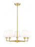 Z-Lite Leila 5 Light Chandelier in Brushed Nickel Finish Model: 744-26R-BN