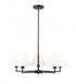 Z-Lite Leila 5 Light Chandelier in Brushed Nickel Finish Model: 744-34R-BN