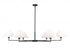 Z-Lite Leila 6 Light Chandelier in Brushed Nickel Finish Model: 744-63R-BN