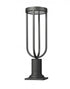 Z-Lite Leland 1 Light Outdoor Pier Mounted Fixture in Sand Black Finish Model: 5005PHM-533PM-BK-LED