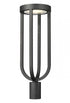 Z-Lite Leland 1 Light Outdoor Post Mount Fixture in Sand Black Finish Model: 5005PHB-BK-LED