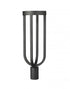 Z-Lite Leland 1 Light Outdoor Post Mount Fixture in Sand Black Finish Model: 5005PHB-BK-LED