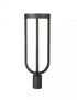 Z-Lite Leland 1 Light Outdoor Post Mount Fixture in Sand Black Finish Model: 5005PHB-BK-LED