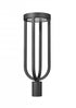 Z-Lite Leland 1 Light Outdoor Post Mount Fixture in Sand Black Finish Model: 5005PHB-BK-LED