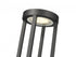 Z-Lite Leland 1 Light Outdoor Post Mounted Fixture in Sand Black Finish Model: 5005PHB-5009P120-BK