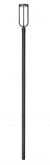 Z-Lite Leland 1 Light Outdoor Post Mounted Fixture in Sand Black Finish Model: 5005PHB-5009P120-BK