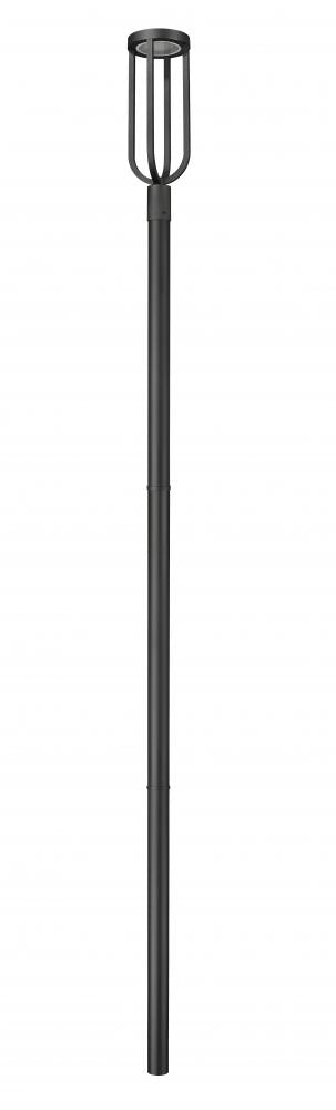 Z-Lite Leland 1 Light Outdoor Post Mounted Fixture in Sand Black Finish Model: 5005PHB-5009P120-BK