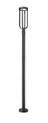 Z-Lite Leland 1 Light Outdoor Post Mounted Fixture in Sand Black Finish Model: 5005PHB-5012P-BK-LED