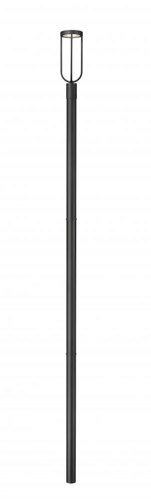 Z-Lite Leland 1 Light Outdoor Post Mounted Fixture in Sand Black Finish Model: 5005PHM-5009P120-BK