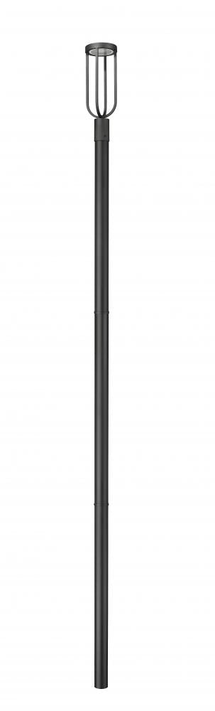 Z-Lite Leland 1 Light Outdoor Post Mounted Fixture in Sand Black Finish Model: 5005PHM-5009P120-BK