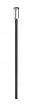 Z-Lite Leland 1 Light Outdoor Post Mounted Fixture in Sand Black Finish Model: 5005PHM-5009P96-BK-L