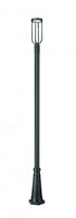 Z-Lite Leland 1 Light Outdoor Post Mounted Fixture in Sand Black Finish Model: 5005PHM-5011P-BK-LED