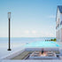 Z-Lite Leland 1 Light Outdoor Post Mounted Fixture in Sand Black Finish Model: 5005PHM-5012P-BK-LED