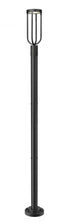 Z-Lite Leland 1 Light Outdoor Post Mounted Fixture in Sand Black Finish Model: 5005PHM-5012P-BK-LED