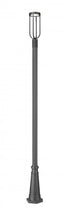Z-Lite Leland 1 Light Outdoor Post Mounted Fixture in Sand Black Finish Model: 5005PHM-519P-BK-LED