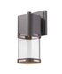 Z-Lite Lestat 1 Light Outdoor Wall Light in Brushed Aluminum Finish Model: 562M-BA-LED