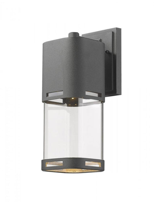 Z-Lite Lestat 1 Light Outdoor Wall Light in Brushed Aluminum Finish Model: 562M-BA-LED