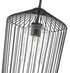 Z-Lite Lido 1 Light Pendant in Matte Black Finish Model: 342P13-MB