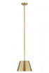 Z-Lite Lilly 1 Light Pendant in Brushed Nickel Finish Model: 2307-12BN