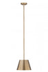 Z-Lite Lilly 1 Light Pendant in Brushed Nickel Finish Model: 2307-12BN